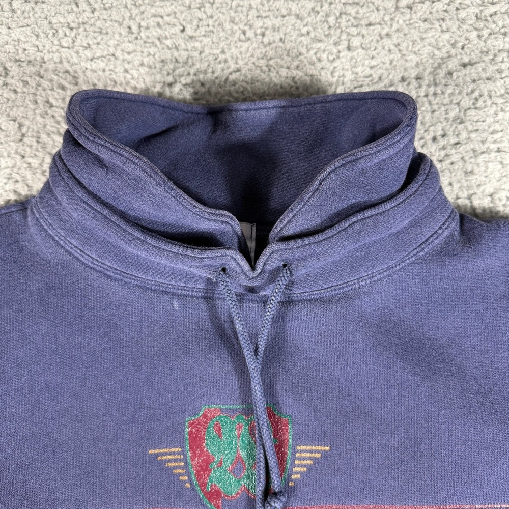 Vintage University of Wyoming Crewneck Mens Large Blue Pullover Sweatshirt Rare - Picture 3 of 9